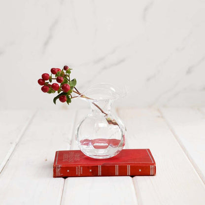 Hibiscus Glass Bud Vase by VIETRI by Additional Image -8