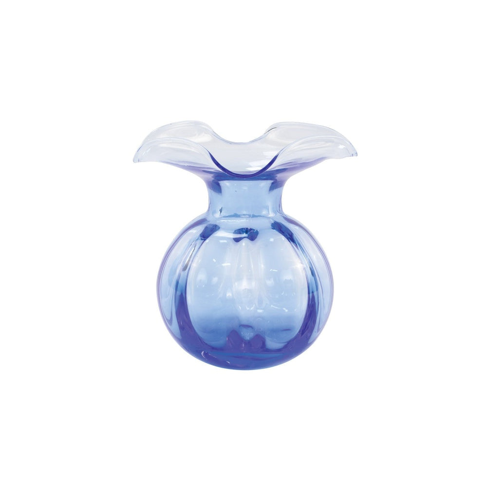 Hibiscus Med Fluted Vase Cobalt by Vietri 