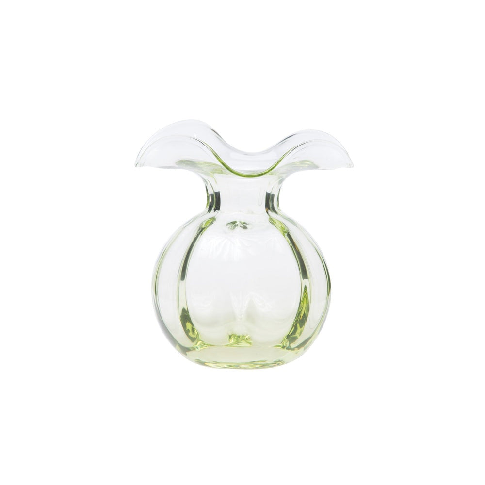 Hibiscus Medium Fluted Vase Green by Vietri 