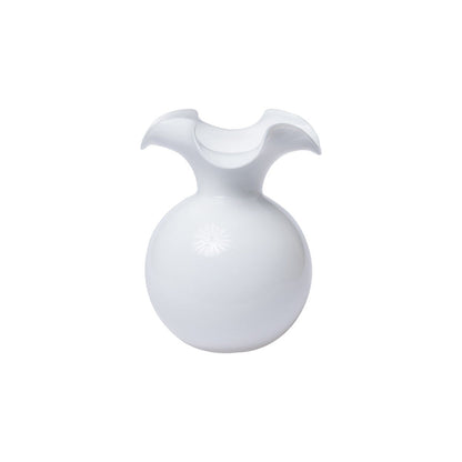 Hibiscus Medium Fluted Vase White by Vietri 