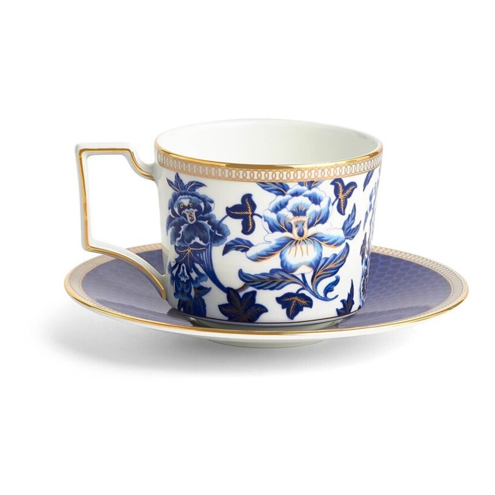 Hibiscus Teacup And Saucer by Wedgwood Additional Image - 4