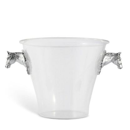 Horse Head Handle Acrylic Ice Bucket by Arthur Court Designs 2