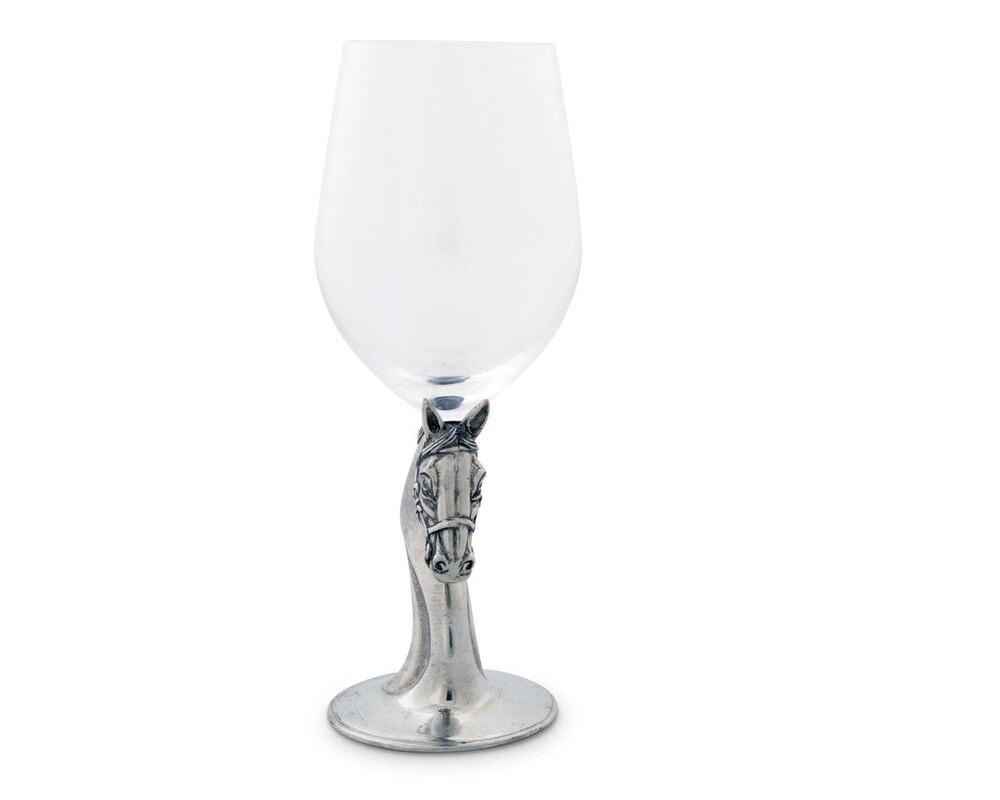 Horse Head Wine Glass by Vagabond House 2