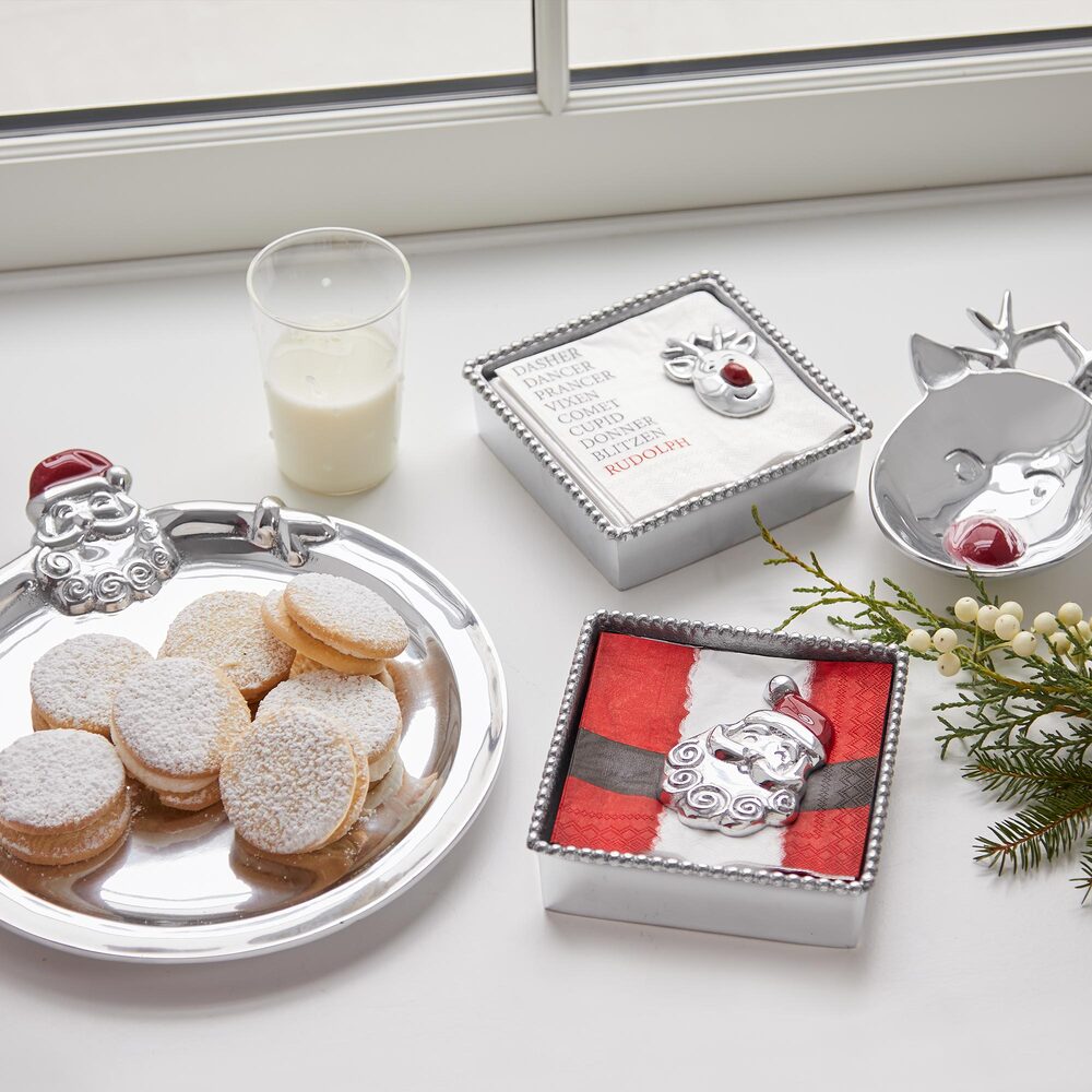 Hugging Santa Round Cookie Platter by Mariposa Additional Image 2