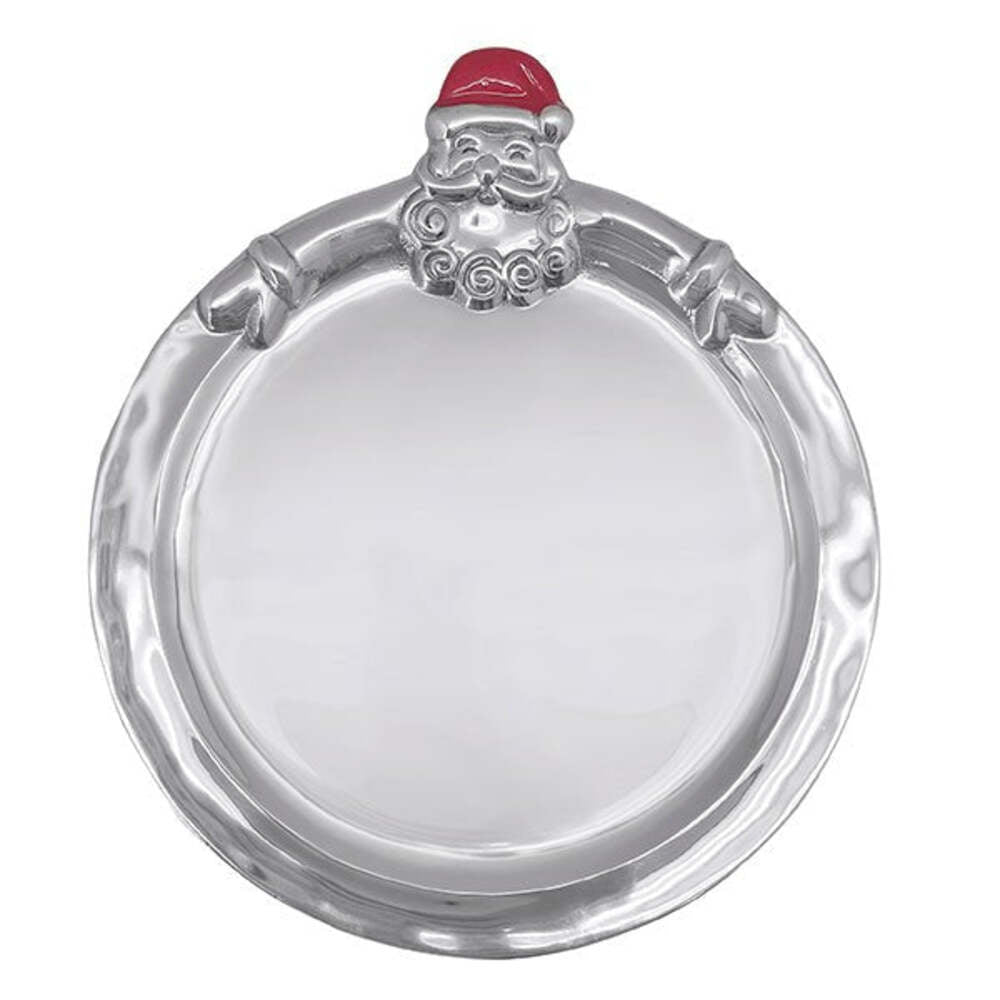 Mariposa Hugging Santa Round Cookie Platter - Thumbnail 4