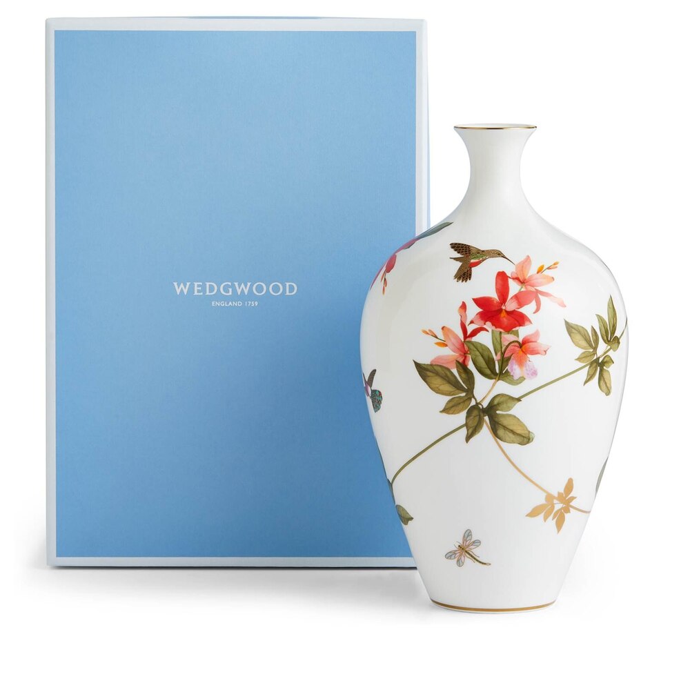 Hummingbird Vase 25 cm by Wedgwood Additional Image - 3