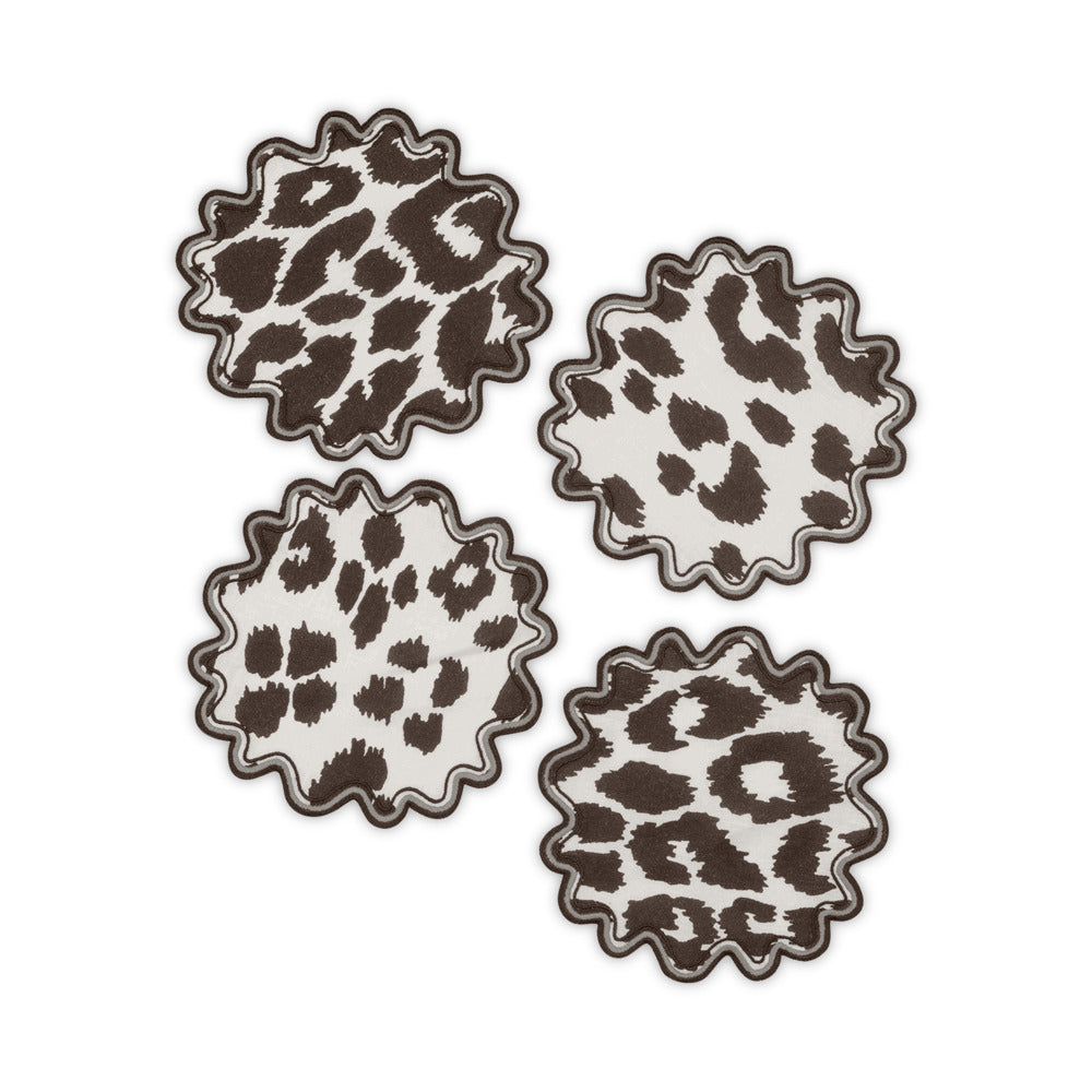 Iconic Leopard Cocktail Napkin set of 4 Cinder 