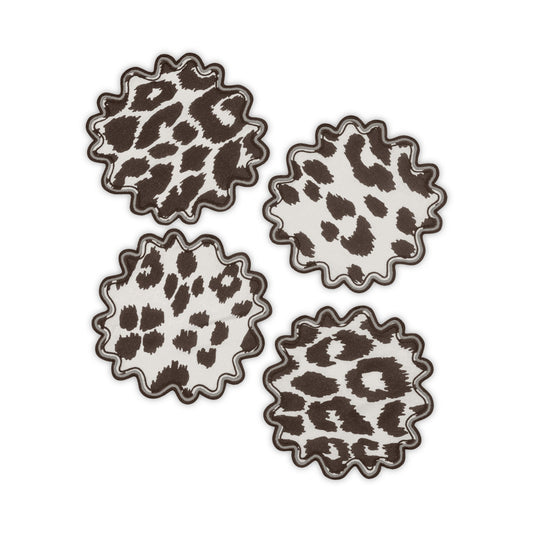 Iconic Leopard Cocktail Napkin set of 4 Cinder 