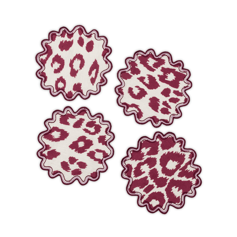 Iconic Leopard Cocktail Napkin - set of 4