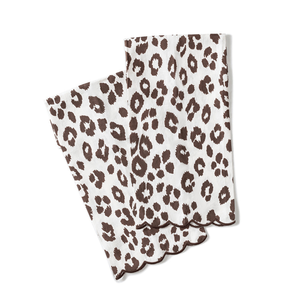 Iconic Leopard Guest Towels - set of 2