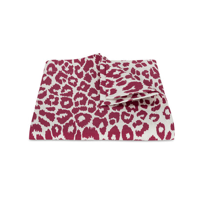 Iconic Leopard Tablecloth Crimson 