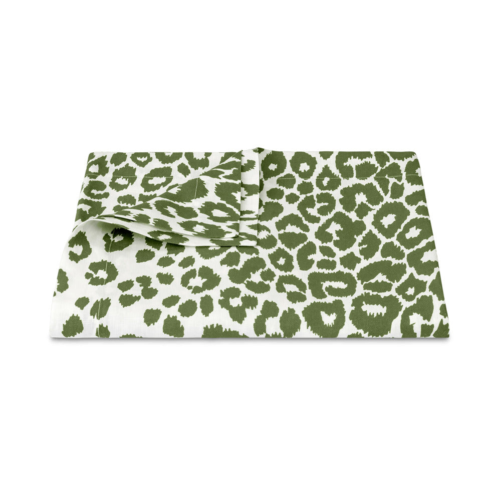 Iconic Leopard Tablecloth Green 