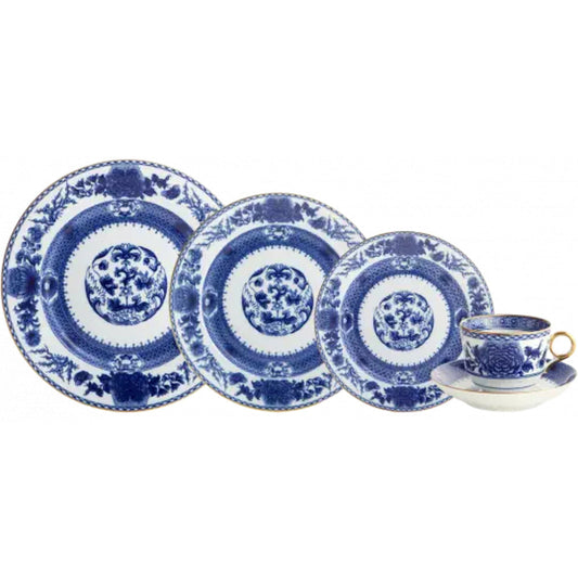 Imperial Blue 5 Piece Place Setting by Mottahedeh