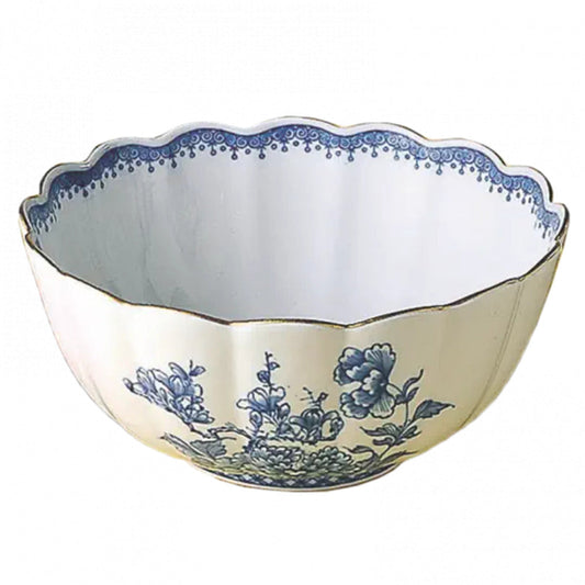 Imperial Blue Scalloped Serving Bowl by Mottahedeh