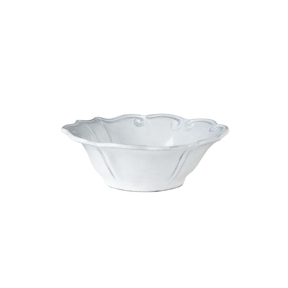 Incanto White Baroque Cereal Bowl by VIETRI 