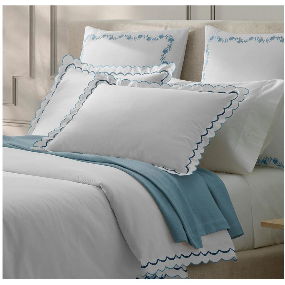 India Pillowcase Pair Azure 3