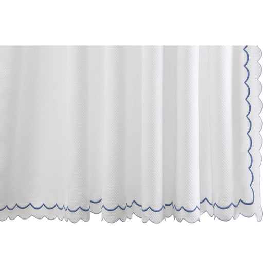 India Pique 72" W x 72" L Shower Curtain Azure 
