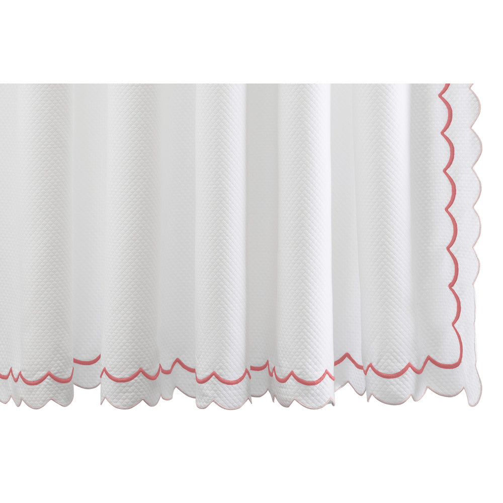 India Pique 72" W x 72" L Shower Curtain Blush 