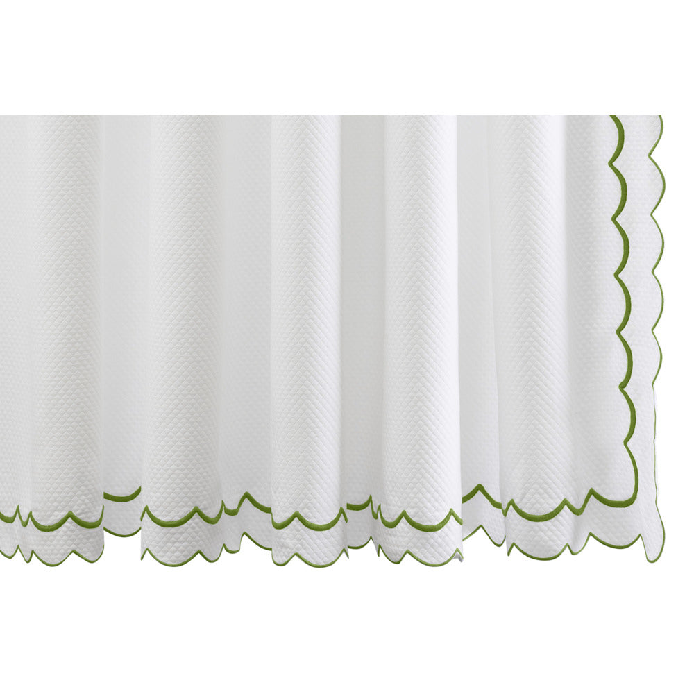 India Pique 72" W x 72" L Shower Curtain Grass 