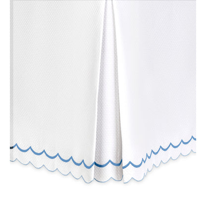 India Pique Bed Skirt Azure 