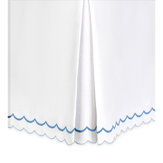 India Pique Bed Skirt Azure 