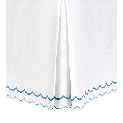 India Pique Bed Skirt Cerulean 