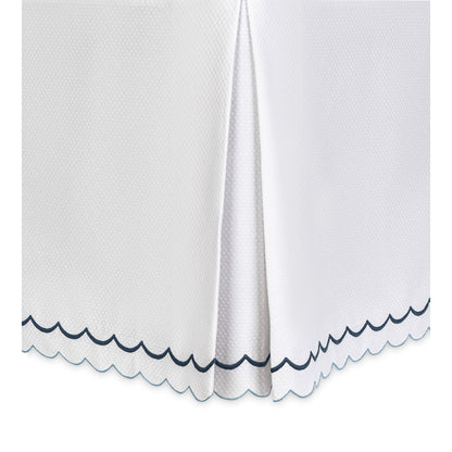 India Pique Bed Skirt Hazy Blue 