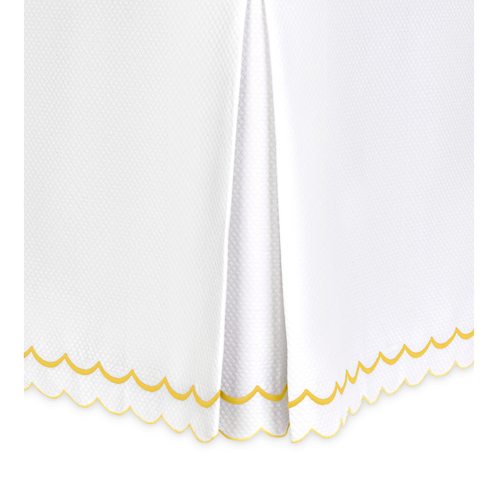 India Pique Bed Skirt Lemon 