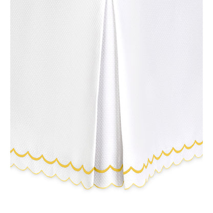 India Pique Bed Skirt Lemon 