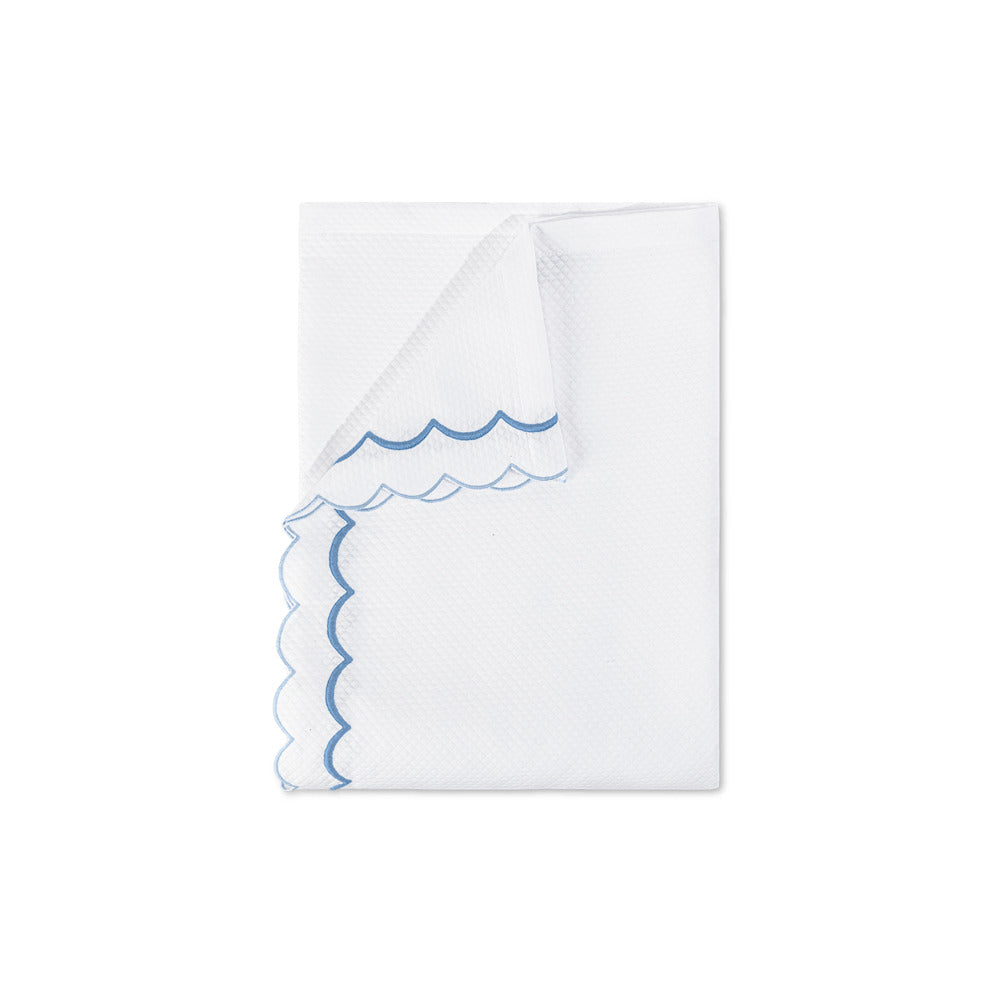 India Pique Coverlet Azure 