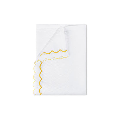 India Pique Coverlet Lemon 