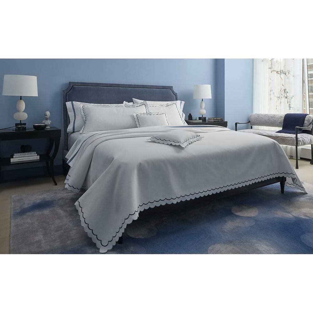 India Pique Duvet Cover Azure 1