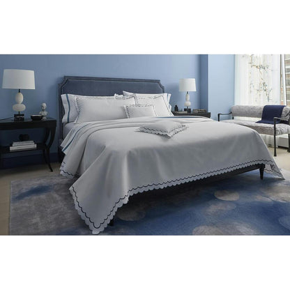India Pique Duvet Cover Azure 1