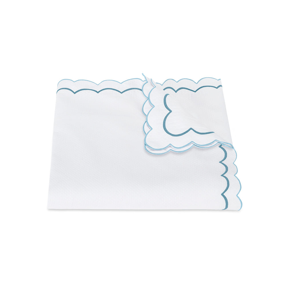 India Pique Duvet Cover Cerulean 