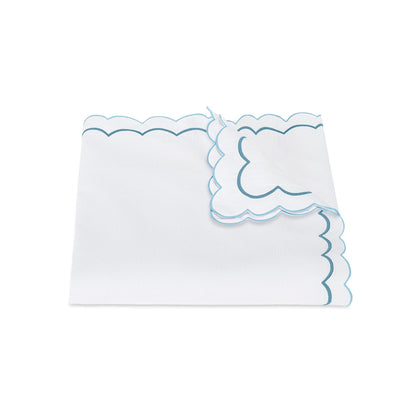 India Pique Duvet Cover Cerulean 