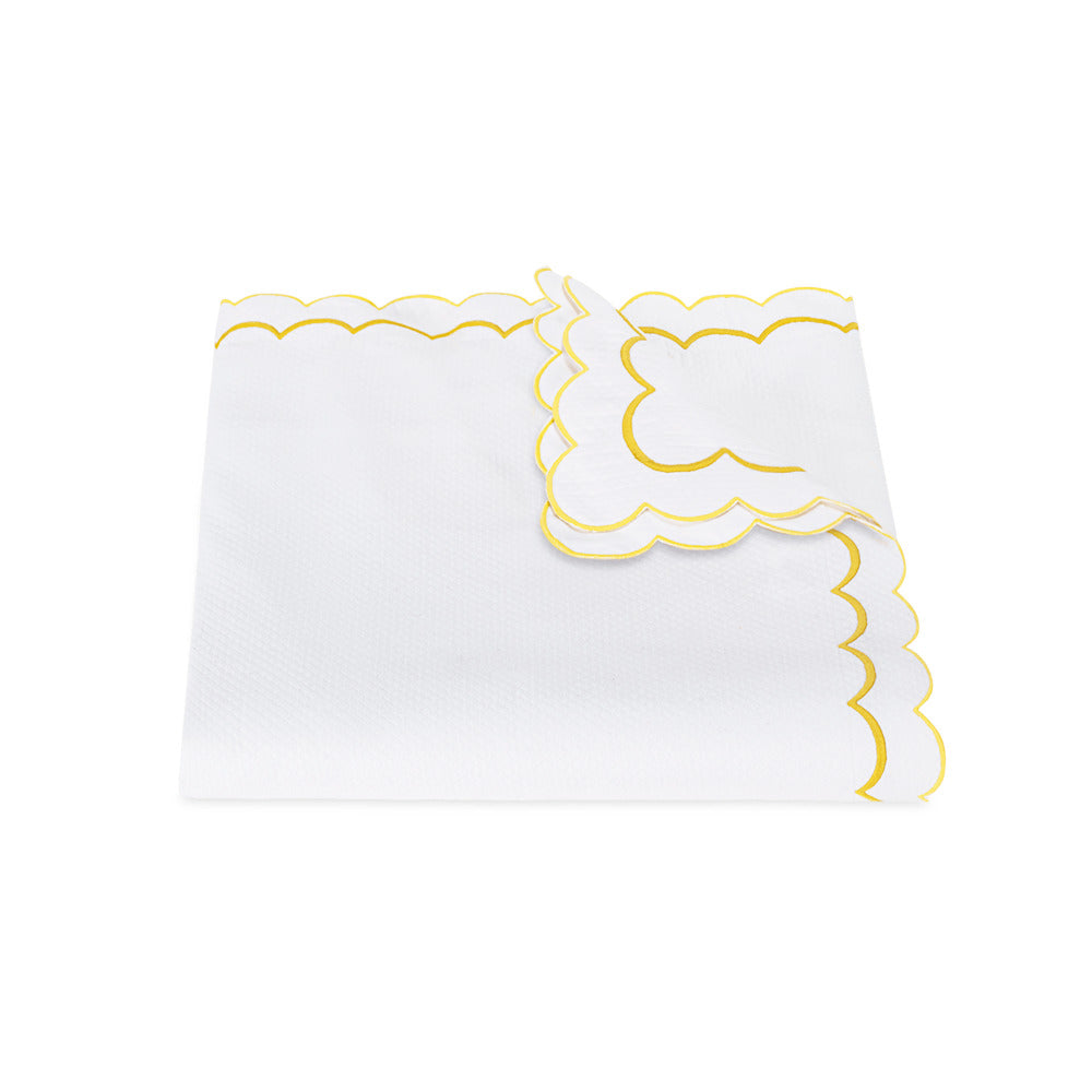 India Pique Duvet Cover Lemon 