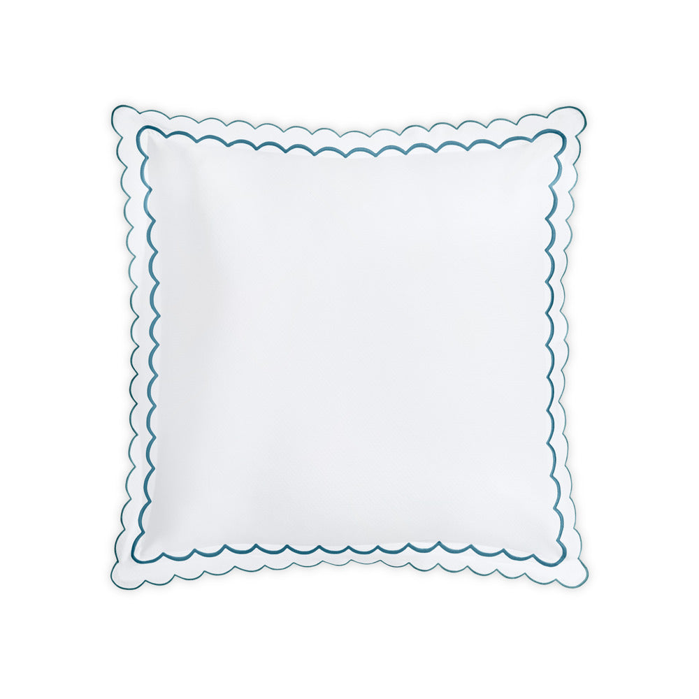 India Pique Sham Cerulean Euro 