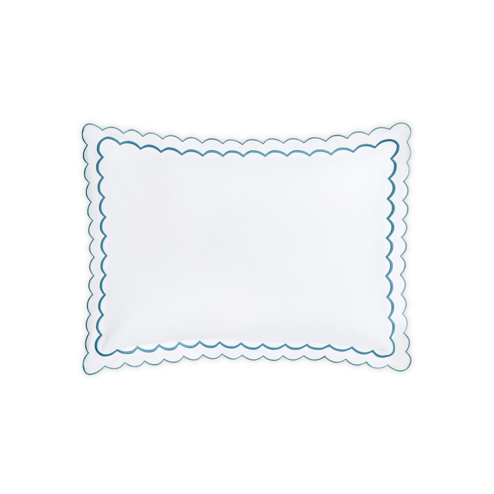 India Pique Sham Cerulean Standard 