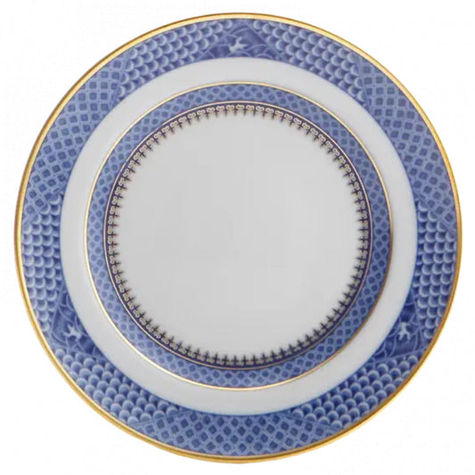 Indigo Wave 10.75" Dinner Plate by Mottahedeh