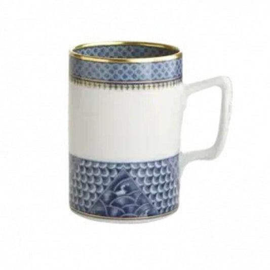 Indigo Wave Mug by Mottahedeh