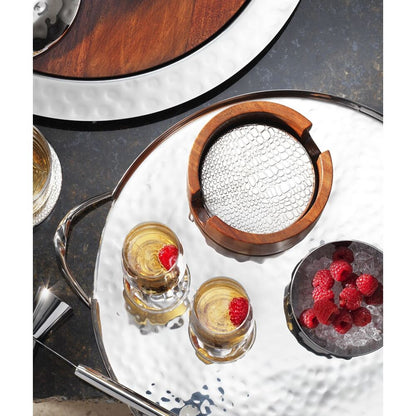 Infinity Round Tray with Twist Handles by Mary Jurek Design Additional Image -2