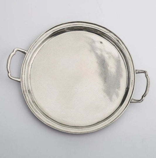 Inglese Round Handle Tray by Julie Wear 