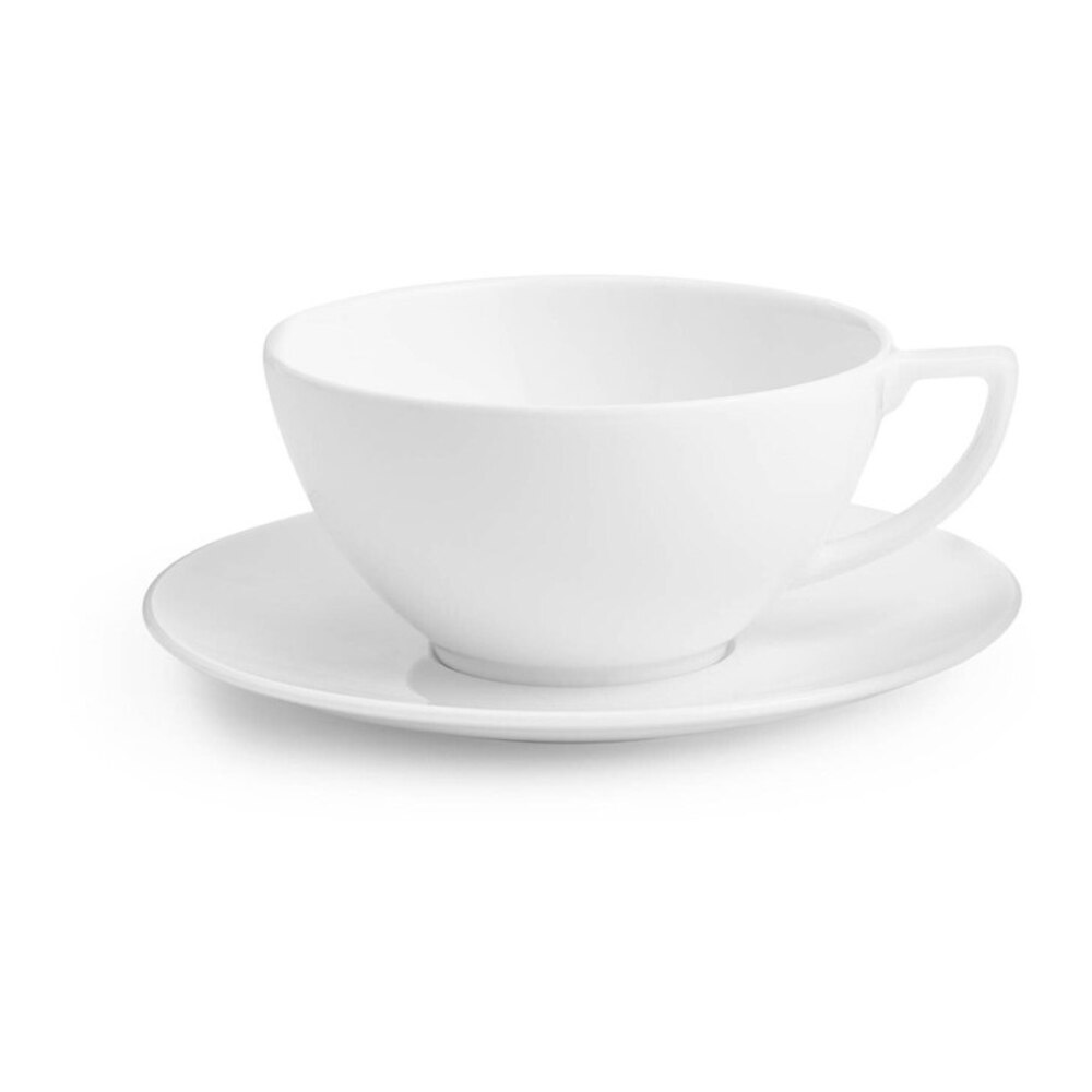 Jasper Conran White Teacup And Saucer by Wedgwood