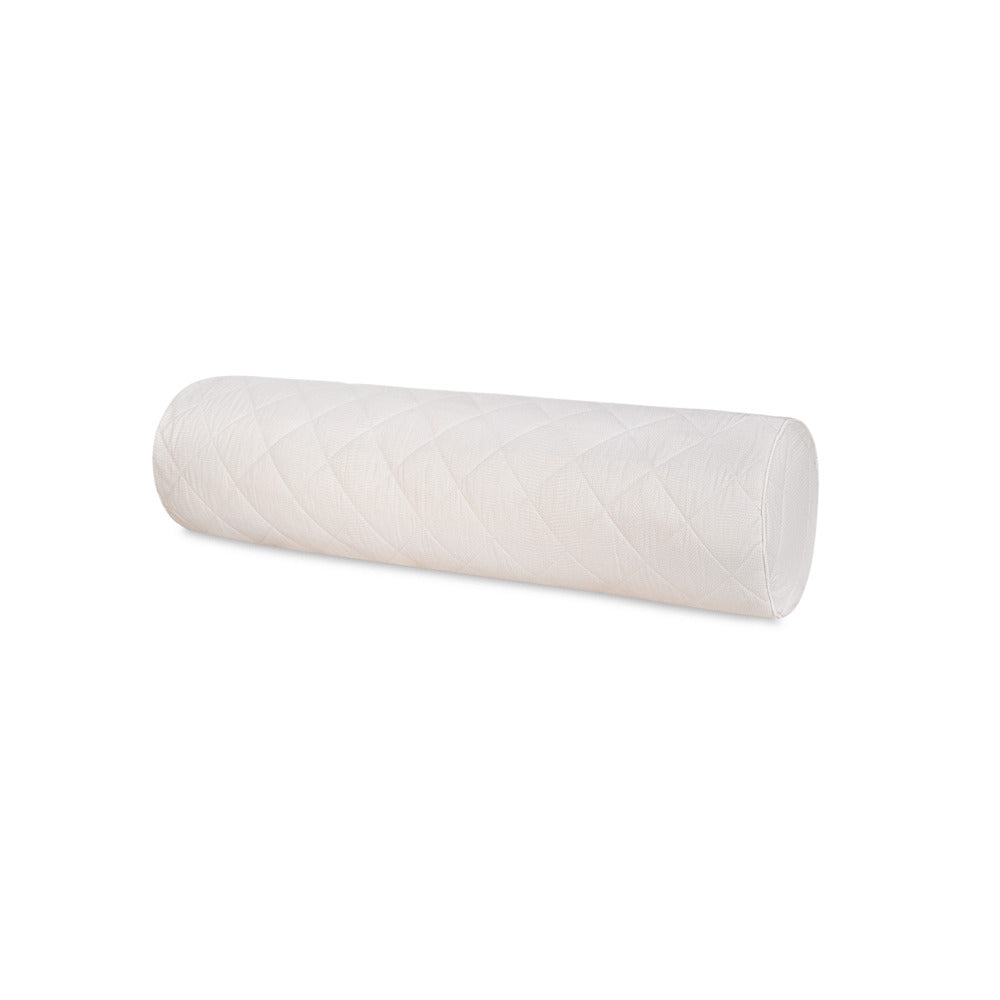 Jasper Quilted Bolster Pillow Cover Dune 