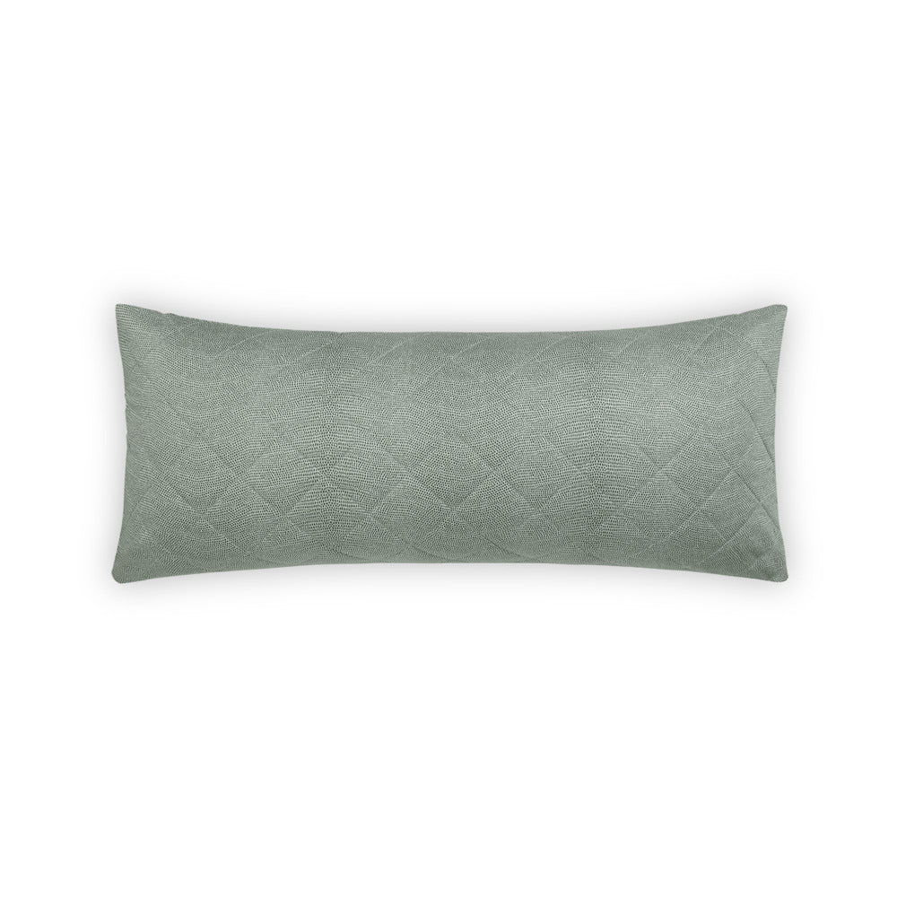 Jasper Quilted Lumbar Pillow Cover Green 