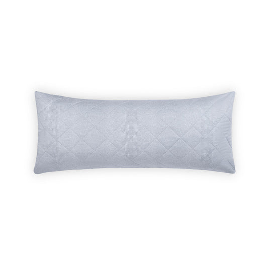 Jasper Quilted Lumbar Pillow Cover Hazy Blue 