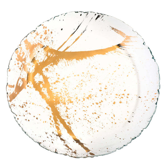 Jaxson 12.5" Gold Serving Bowl by Annieglass 