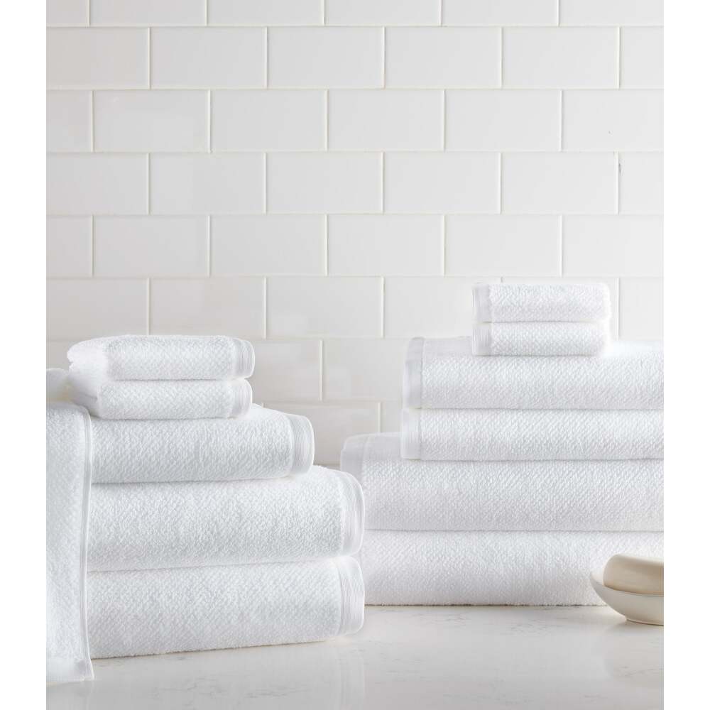 Jubilee Textured Bath Towel Bundle by Peacock Alley  1