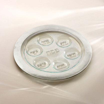 Judaica 15.5" Seder Plate by Annieglass Additional Image -1