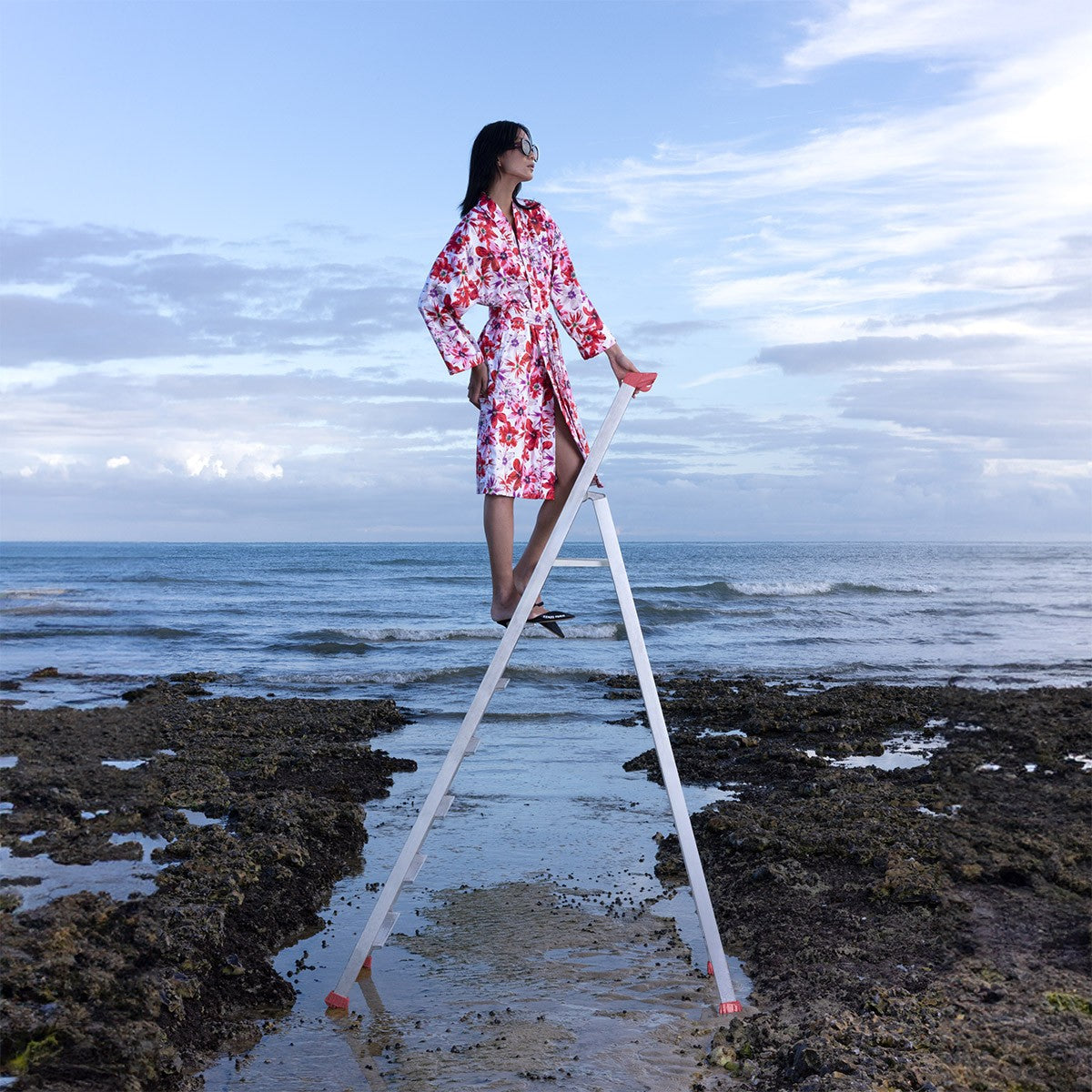 K Fleur Kimono Women's Bathrobe by Yves Delorme
